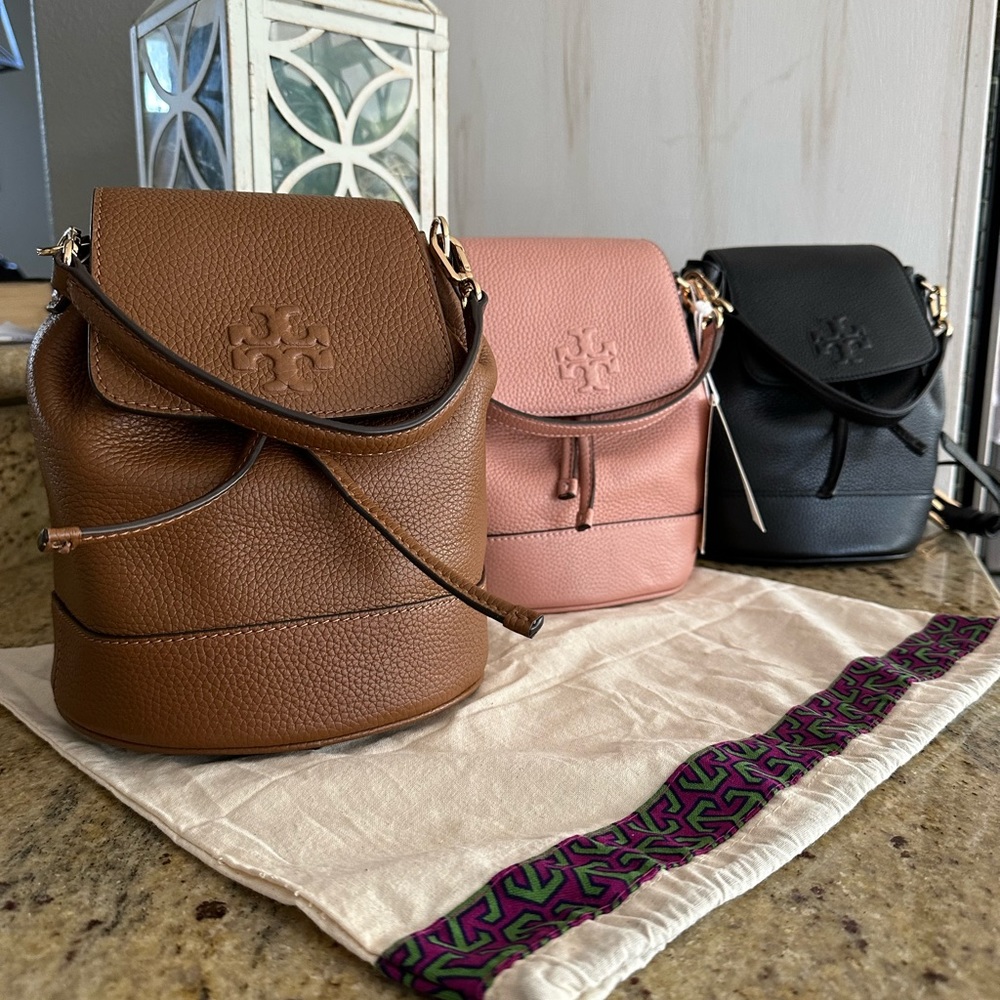 New Tory Burch Thea backpack /satchel/ shoulder leather bag <each>398 re… - Picture 2 of 16